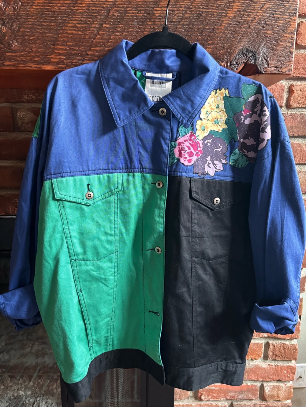 RARE vintage graphic art trucker jacket - Picture 2 of 16
